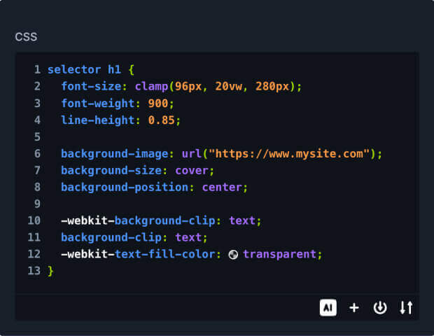 Custom Code