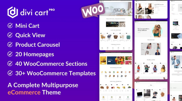 Divi Marketplace Item - Divi Cart Pro