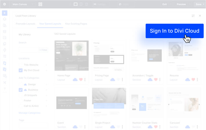 Divi Cloud Login