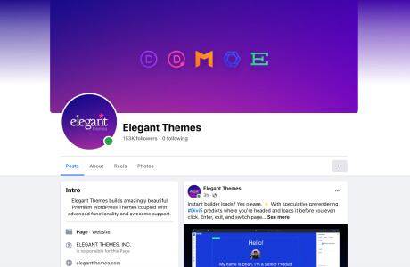 Divi Facebook group