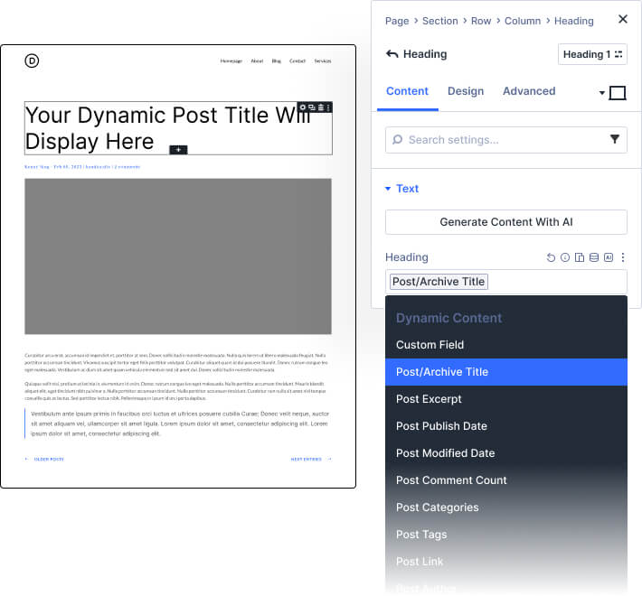 Dynamic Content