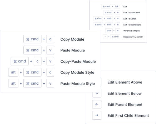 Keyboard shortcuts
